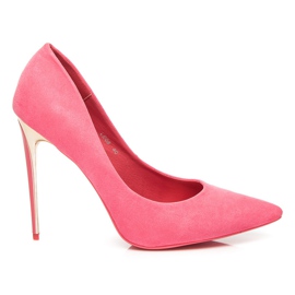 Seastar Bombas de gamuza en un talón rosado