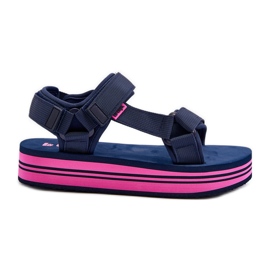 Sandalias Plataforma Mujer Lee Cooper LCW-24-05-2754L Azul Marino