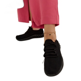 Zapatillas Weekley de tejido negro