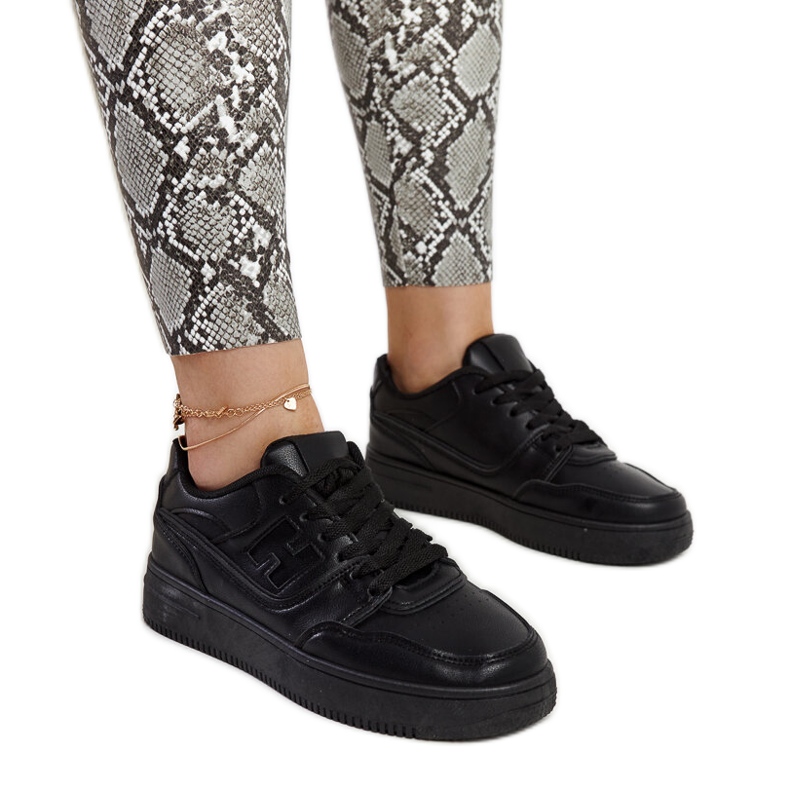 Zapatillas Mentha negras con plataforma negro