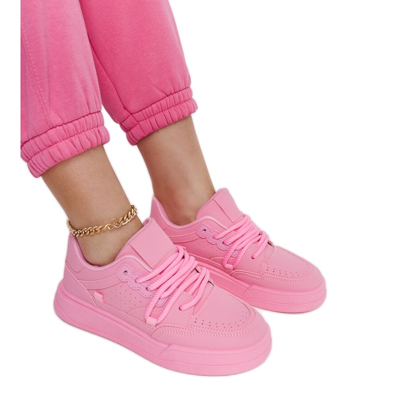 Zapatillas rosas con plataforma Asphodel. rosado