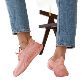 Deportivas Mira rosa de tejido