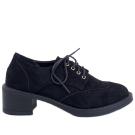 Mocasines tacón Vedra Negro