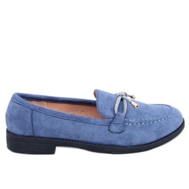 Mocasines de mujer Saras Denim Azul en ante