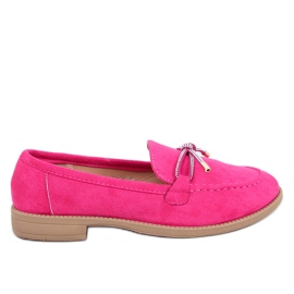Mocasines mujer Saras Fucsia de ante rosado