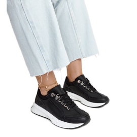 Zapatillas Taima negras con plataforma negro