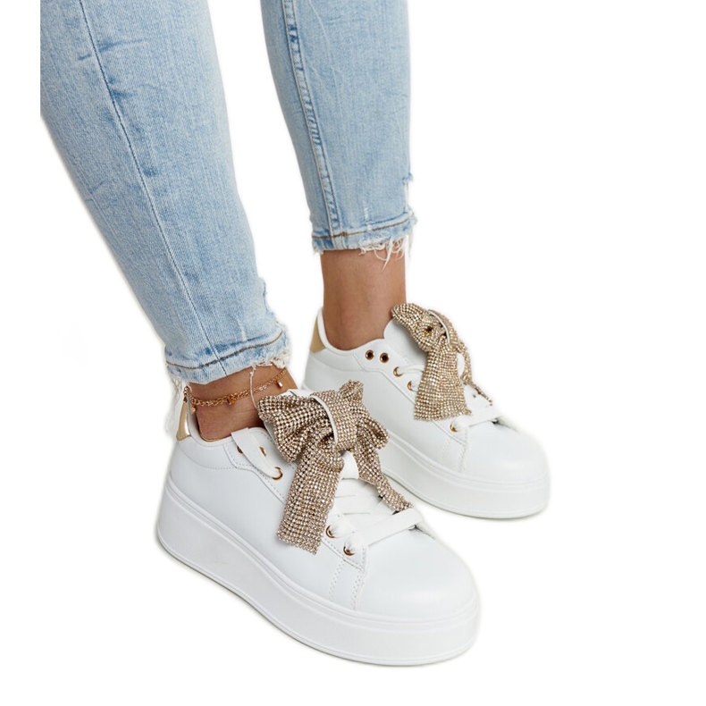 Zapatillas blancas con plataforma alta Rensje blanco