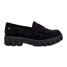 Vinceza Mocasines Mujer Ante Eco Negro de Seravisa