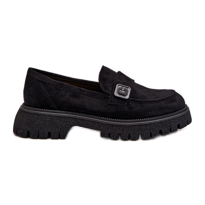 Vinceza Mocasines de Mujer Con Correa Flanila Negro