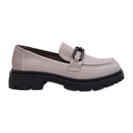 Vinceza Mocasines Mujer Piel Natural Gris Imbleria