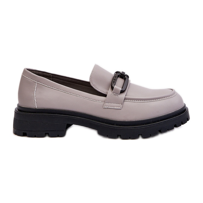 Vinceza Mocasines Mujer Piel Natural Gris Imbleria
