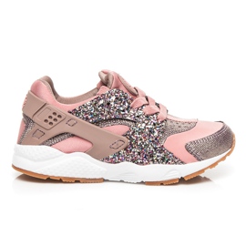 Kylie Zapatillas rosas con purpurina