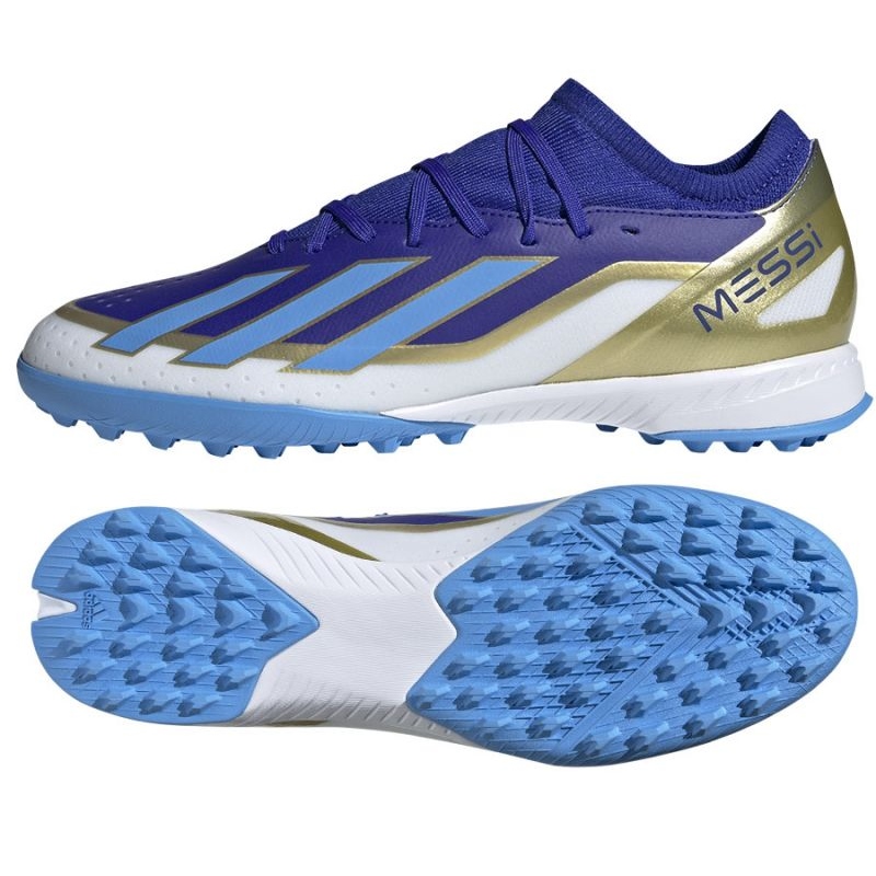 Adidas azules y sales dorado