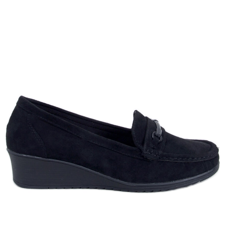 Mocasines cuña indio negro