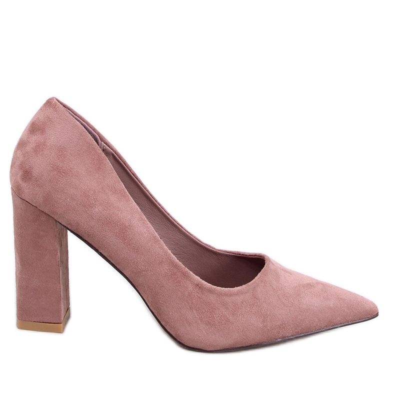 Zapatos de tacón de aguja color nude de Verizon rosado Zapatos de tacón de aguja color nude de Verizon rosado