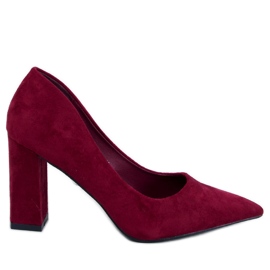 Zapatos de tacón de aguja Verizon Wine rojo
