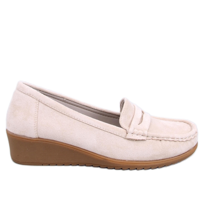 Vegar Mocasín cuña beige