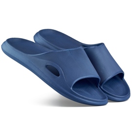 Chanclas de piscina azul marino para mujer y chanclas de piscina para niño
