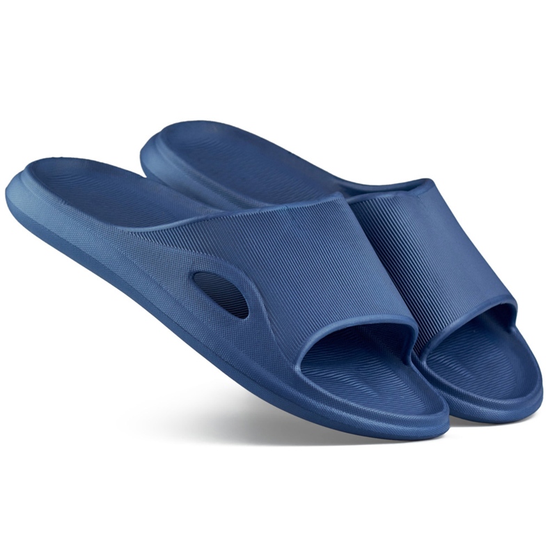 Chanclas de piscina azul marino para mujer y chanclas de piscina para niño Chanclas de piscina azul marino para mujer y chanclas de piscina para niño