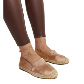 Alpargatas beige con brillo en la plataforma Caithlin