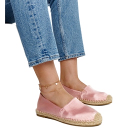Alpargatas brillantes rosa claro con plataforma Caithlin rosado