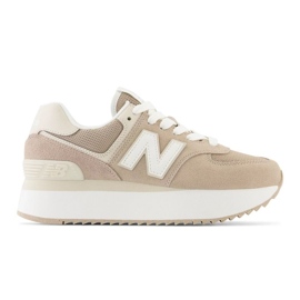 Zapatillas New Balance W WL574ZSM beige