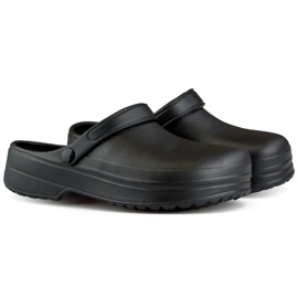 Chanclas Kroksy largas negras negro