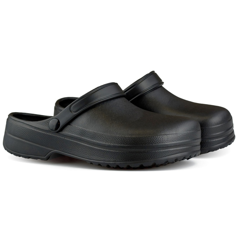 Chanclas Kroksy largas negras negro