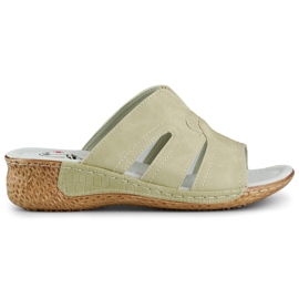 Chanclas de mujer saludables, chanclas cómodas y cómodas. beige