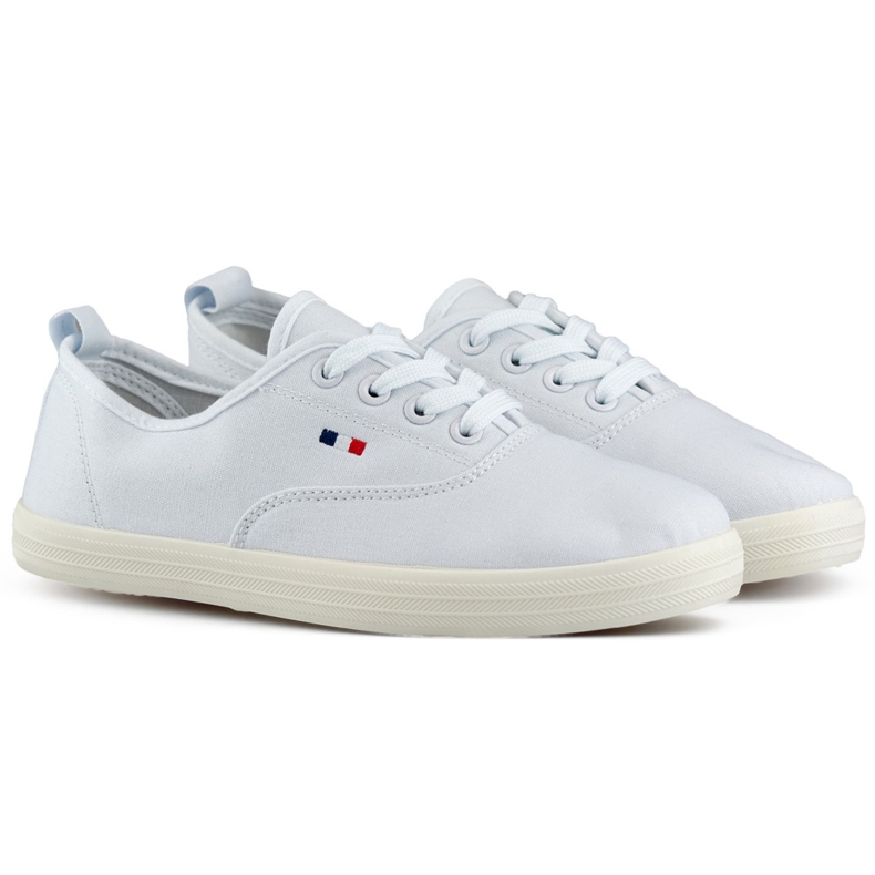 Zapatillas blancas con suela blanca, zapatillas deportivas de mujer. blanco