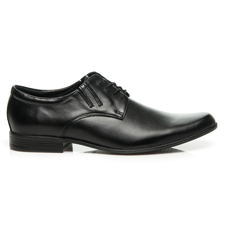 Lucca Botas bajas de cuero formal negro