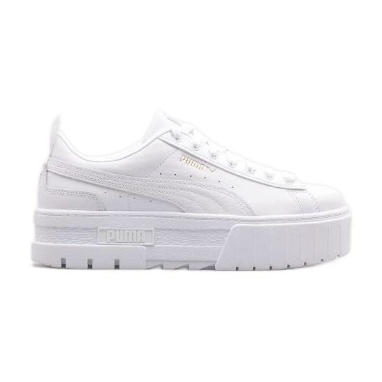 Zapatillas Puma Mayze Lth Jr 384527-01 blanco