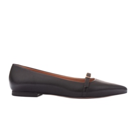 Marco Shoes las bailarinas de helen negro