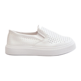 Zapatillas Slip-on Caladas de Mujer Blanco Echossia