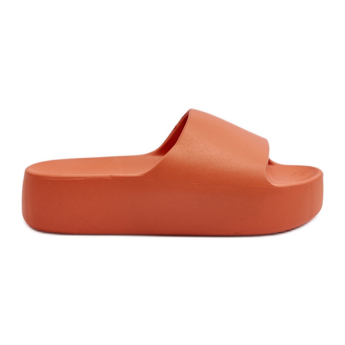 Chanclas de mujer con suela gruesa, naranja Oreithano