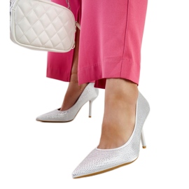 Tacones Liena plateados plata