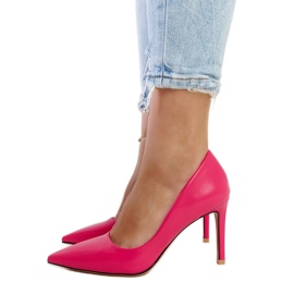 Tacones altos clásicos Yassira rosa oscuro rosado