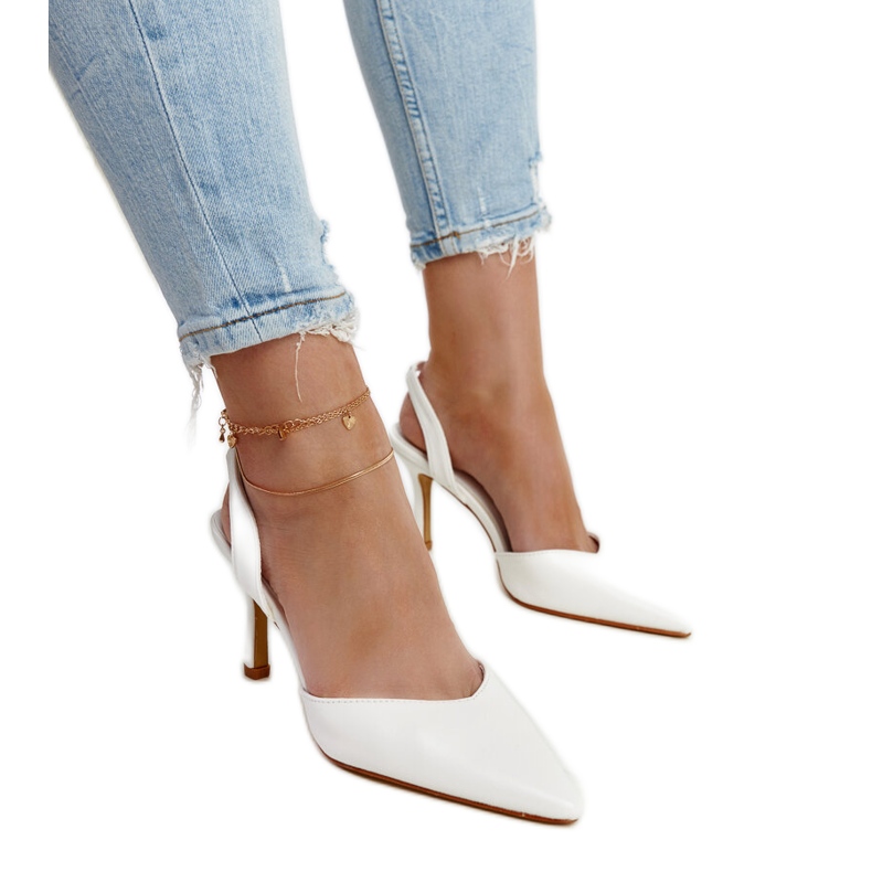 Tacones abiertos Fontanile blancos