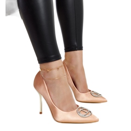 Tacones rosa claro con circonitas Elife