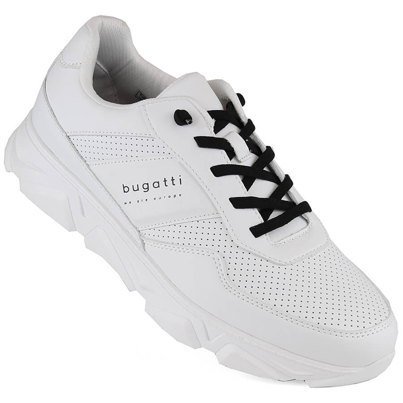 Zapatillas deportivas cómodas de hombre en color blanco Bugatti