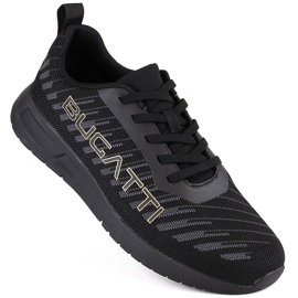 Calzado deportivo cómodo hombre negro Bugatti NN153415
