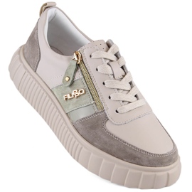 Zapatos de mujer de piel beige con plataforma Filippo DP6121 Zapatos de mujer de piel beige con plataforma Filippo DP6121