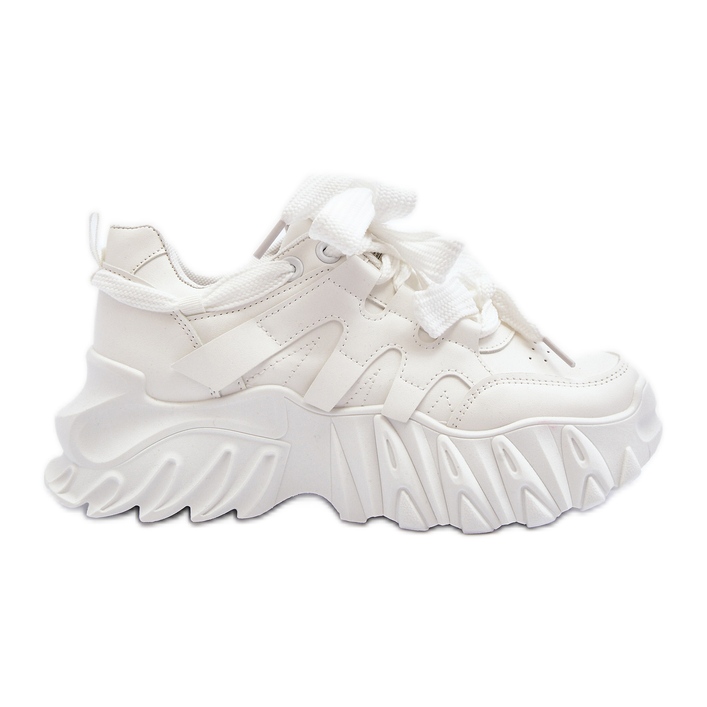 Zapatillas de mujer con suela gruesa, blanco Ellerai Zapatillas de mujer con suela gruesa, blanco Ellerai