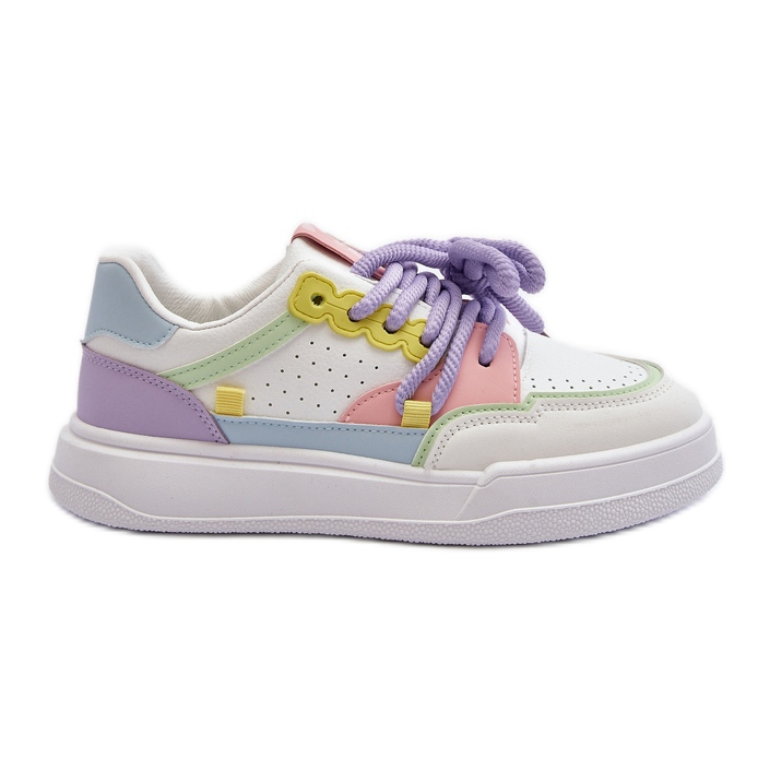 Deportivas Mujer Piel Ecológica Multicolor Avaalis blanco