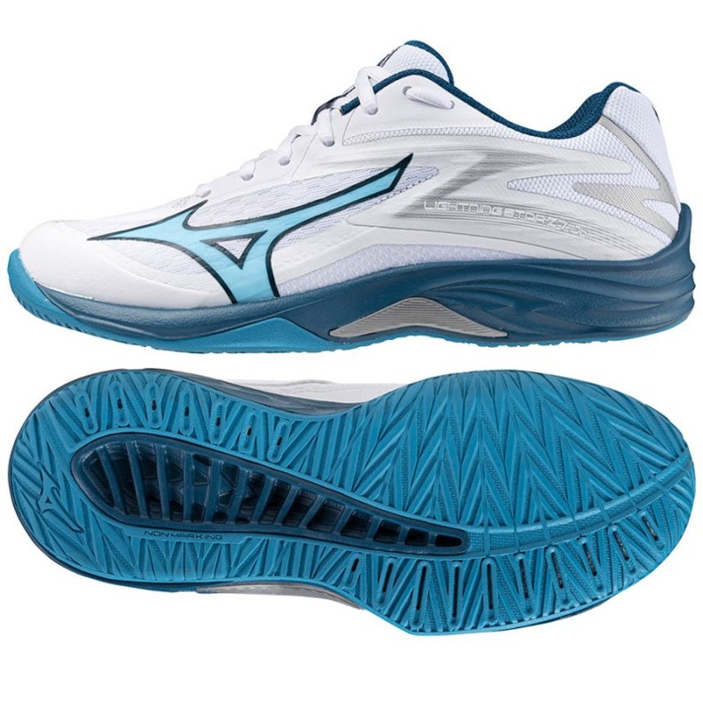 Zapatillas de voleibol Mizuno Lightning Star Z7 V1GD230321 blanco Zapatillas de voleibol Mizuno Lightning Star Z7 V1GD230321 blanco