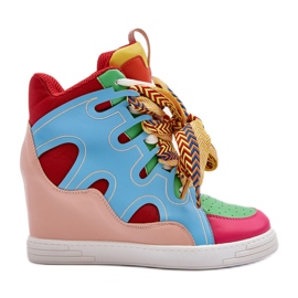 Zapatillas Mujer Cuña Multicolor Leoppa
