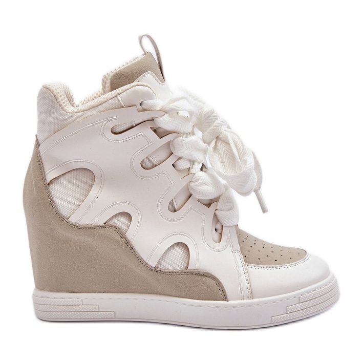 Zapatillas Mujer Cuña Blanco Leoppa Zapatillas Mujer Cuña Blanco Leoppa