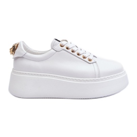 Zapatillas Mujer Piel Plataforma CheBello 4367 Blanco