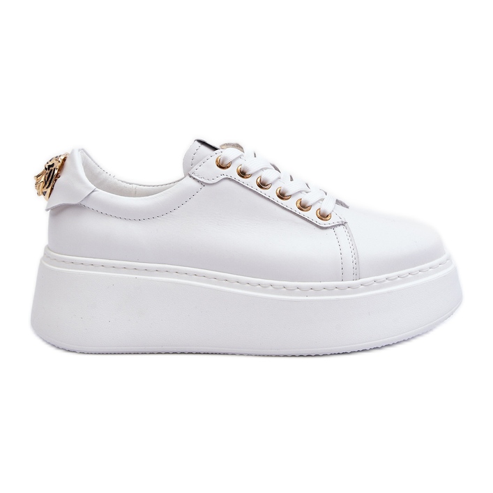 Zapatillas Mujer Piel Plataforma CheBello 4367 Blanco