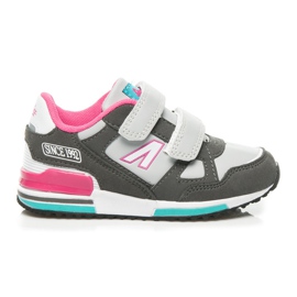 American Club Zapatillas de deporte. Velcro. gris